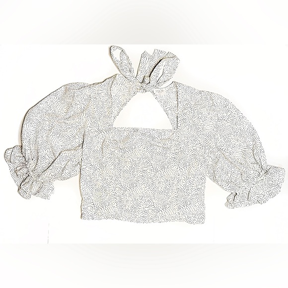 Sienna Sky Tops - Sienna Sky White Puff Sleeve Crop Top